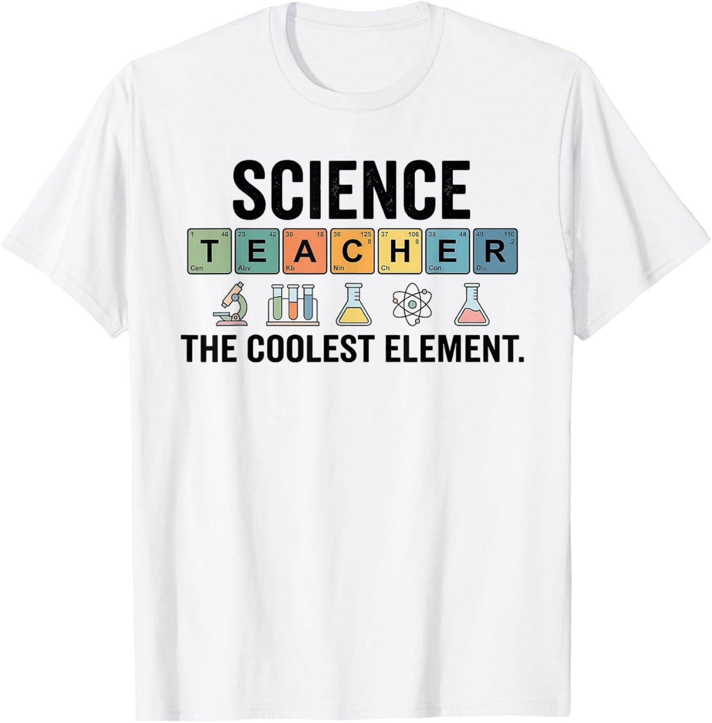 Vintage The Coolest Element Periodic Table Science Teacher T-Shirt - T-Shirt | White