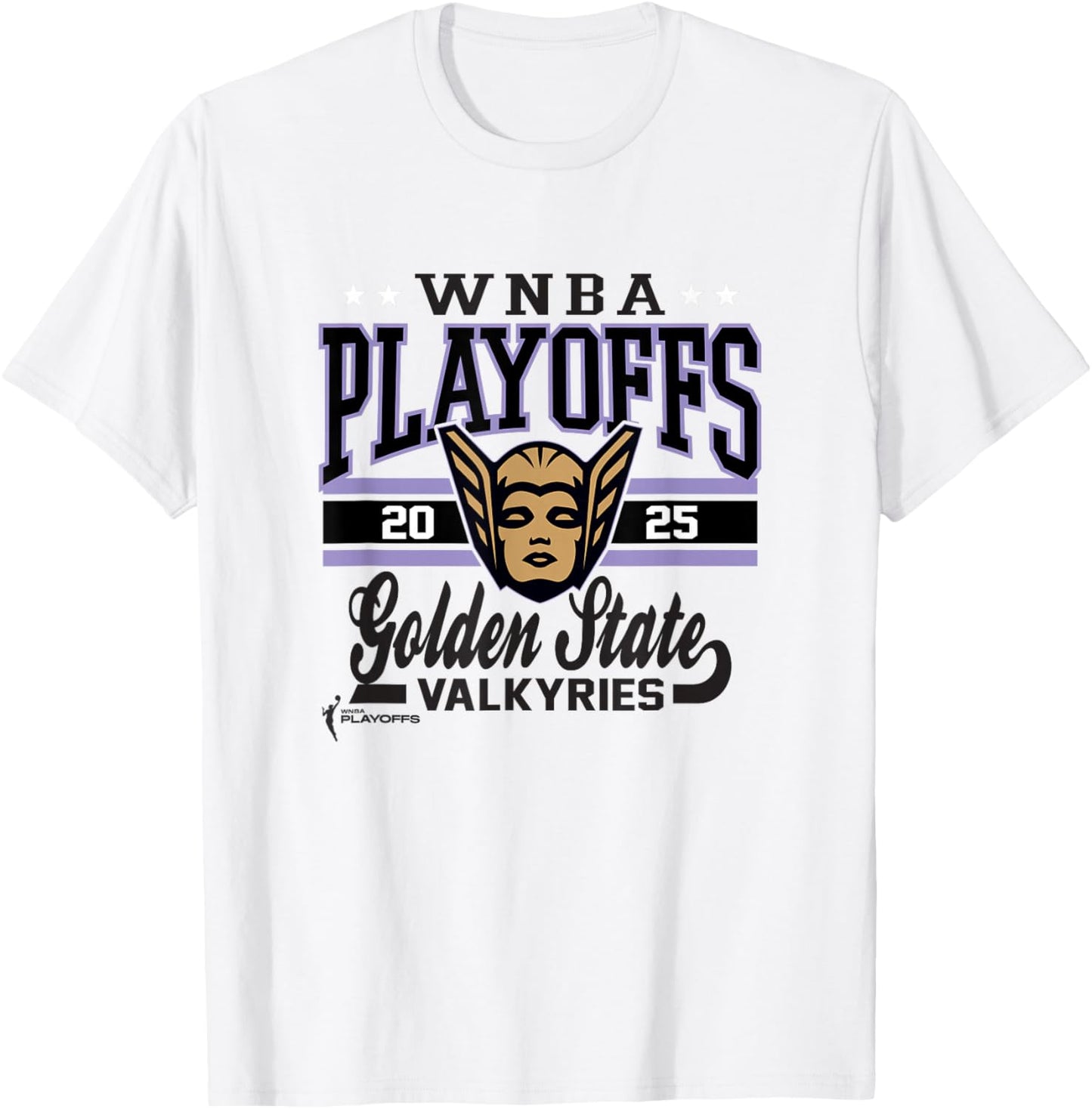 WNBA Official Golden State Valkyries 2025 Playoffs Action T-Shirt - T-Shirt | White
