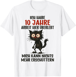 10 Year Company Anniversary Service Anniversary 10th Anniversary Work T-Shirt - T-Shirt | White