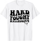 Hard Fought Hallelujah Cross Heart Sparkle Art T-Shirt - T-Shirt | White