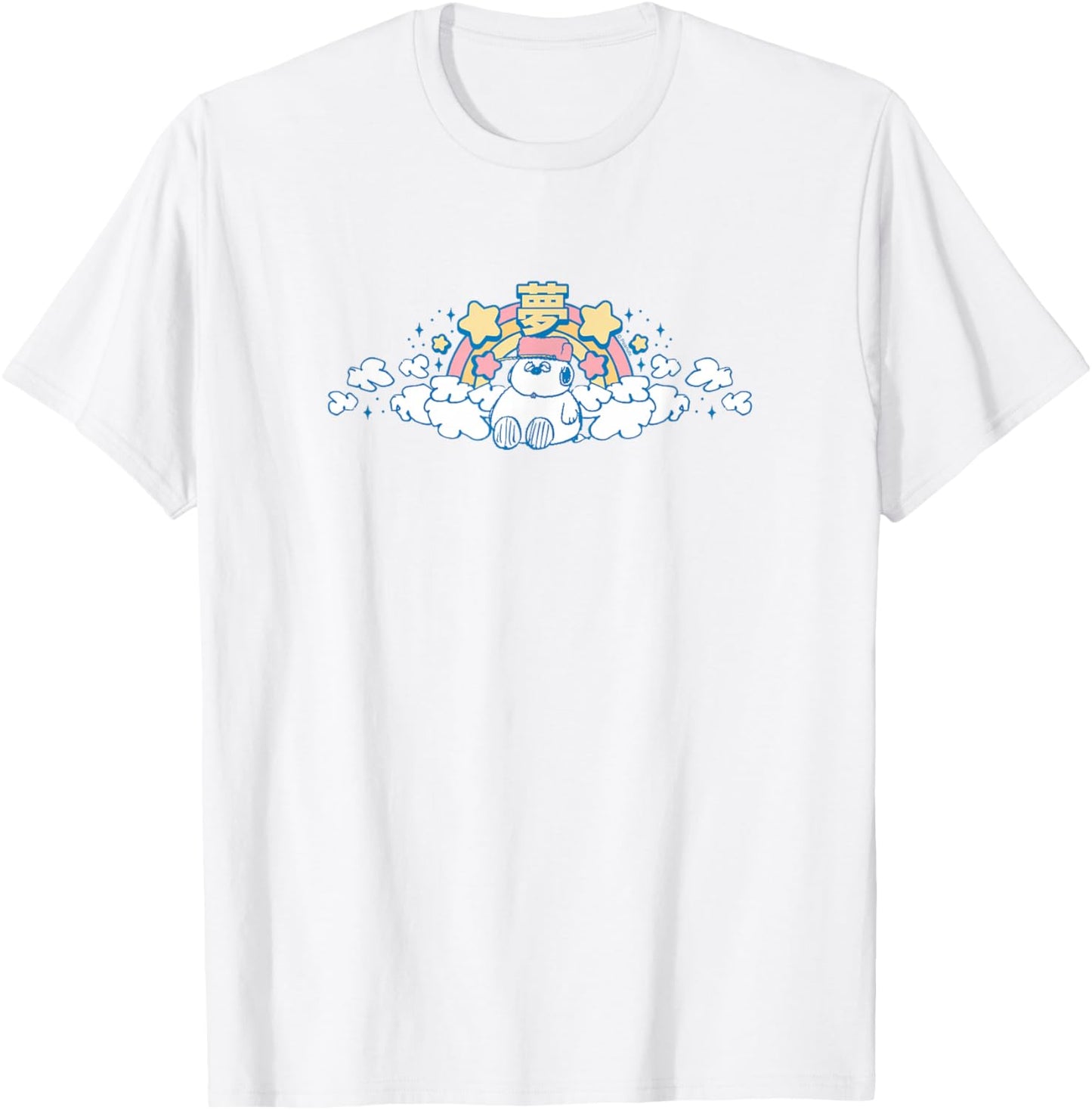 Peanuts - Olaf - Kawaii Print T-Shirt - T-Shirt | White