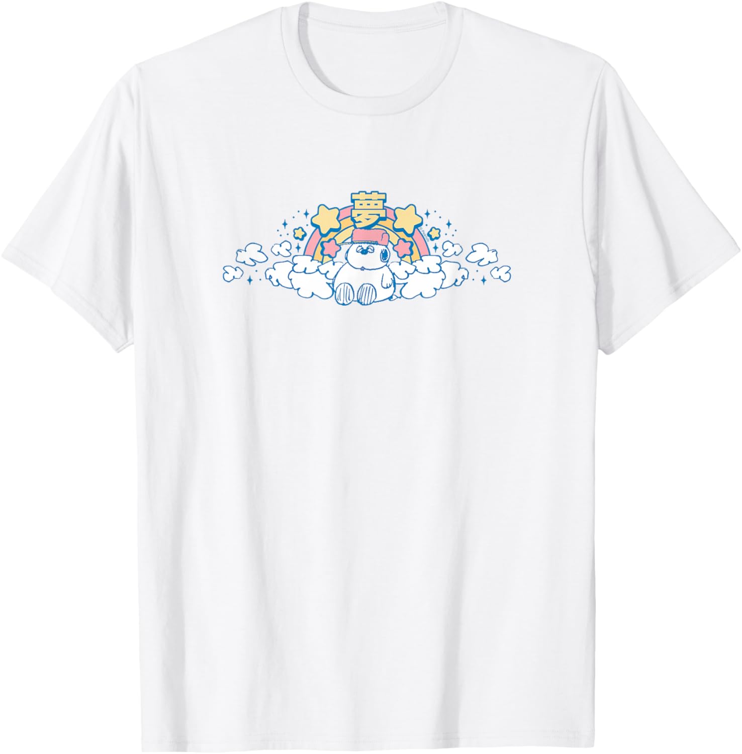 Peanuts - Olaf - Kawaii Print T-Shirt - T-Shirt | White
