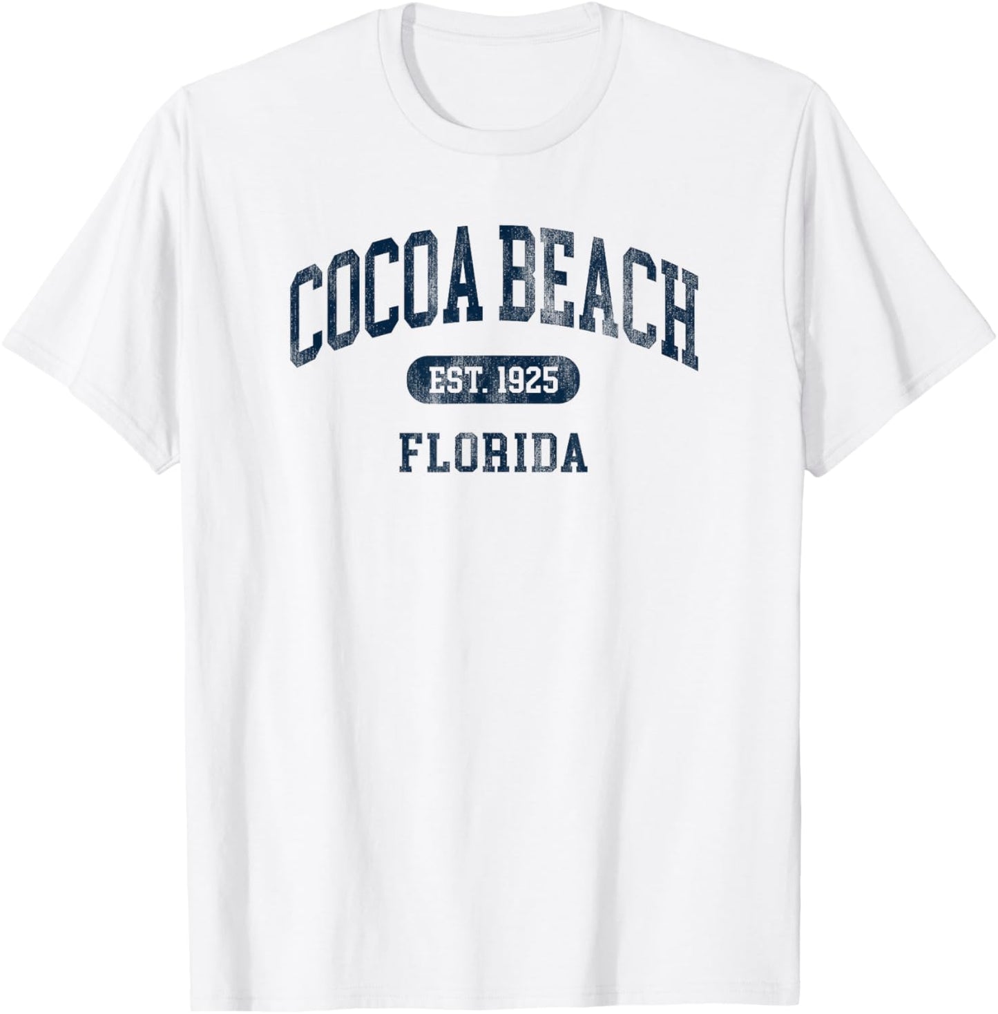 Vintage Cocoa Beach Florida Retro Preppy Throwback T-Shirt - T-Shirt | White