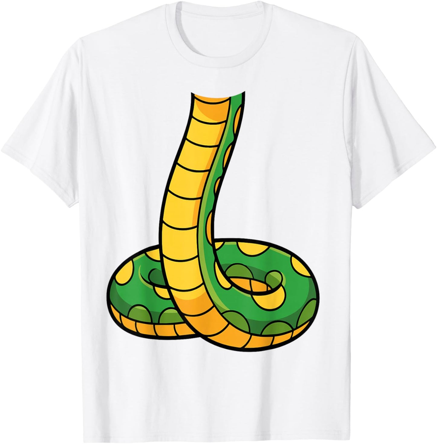 Snake Shirt Adult Men Women Children Green Body Snake Costume T-Shirt - T-Shirt | White