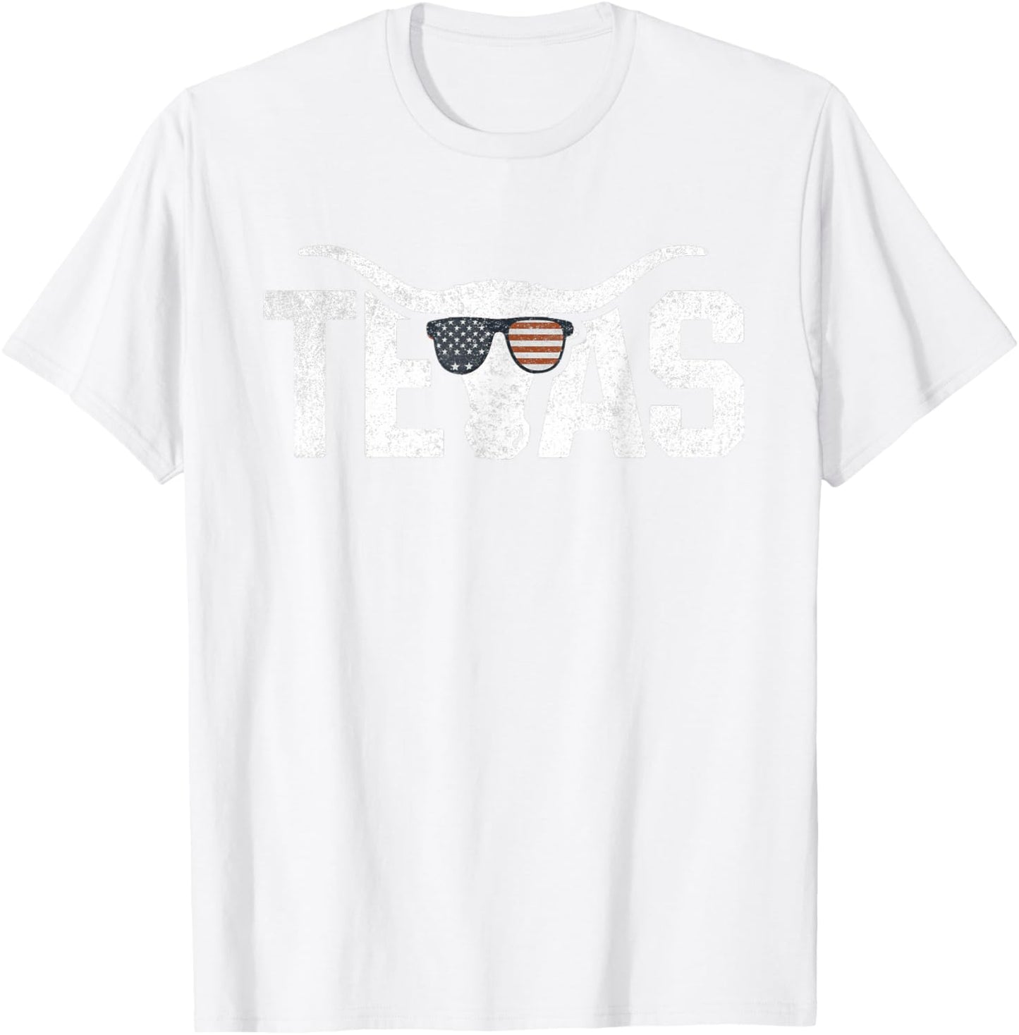 Texas Vintage Retro T-Shirt - T-Shirt | White