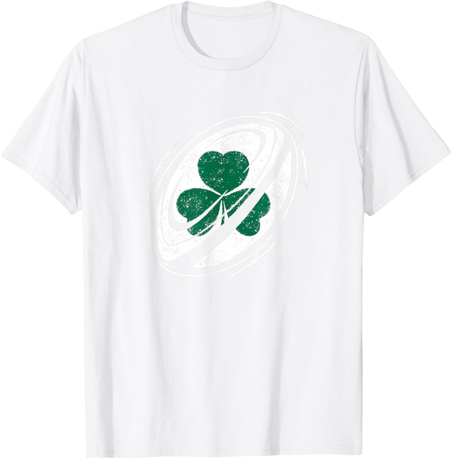 Cool Ball with Ireland Shamrock for Proud Irish Rugby Fans T-Shirt - T-Shirt | White
