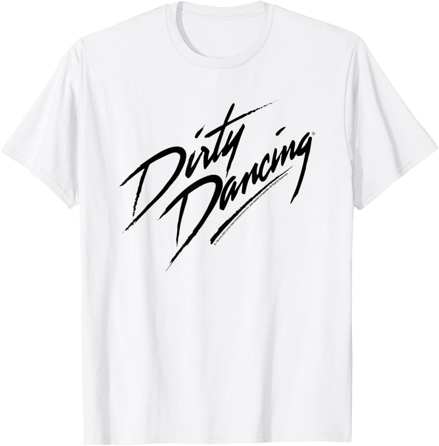 Dirty Dancing Movie Black Text Logo T-Shirt - T-Shirt | White