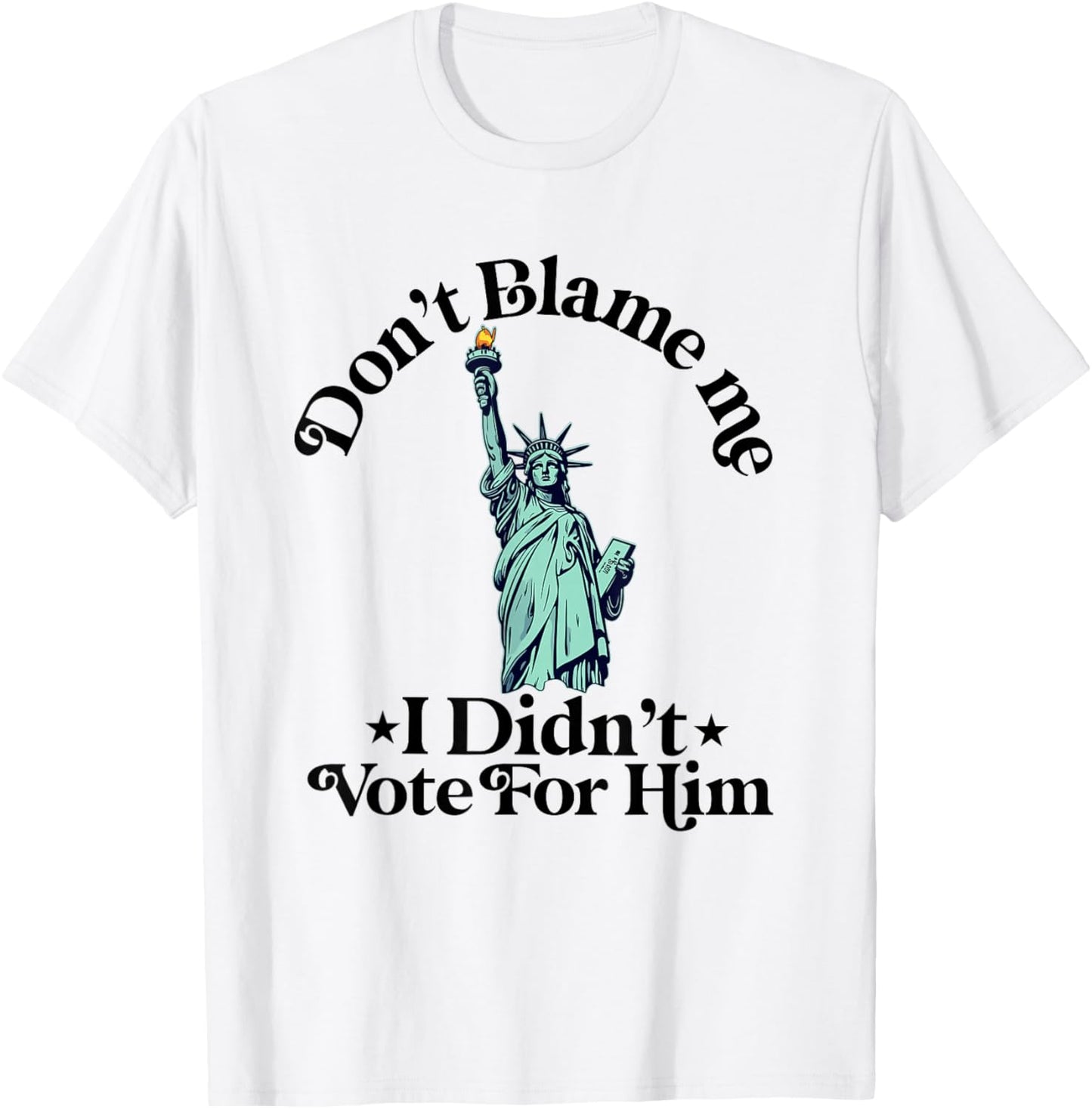 Dont Blame Me I Didn't Vote Democrat Politics T-Shirt - T-Shirt | White