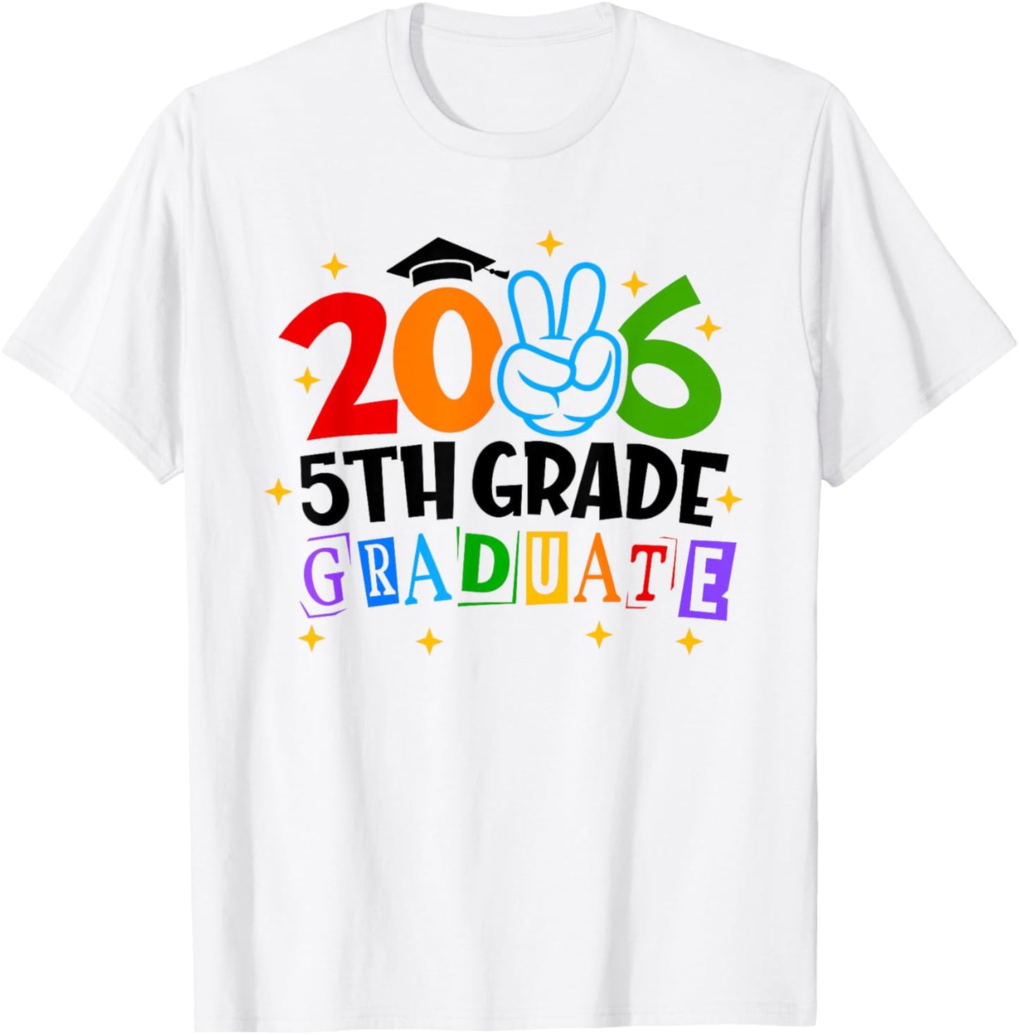 5th Fifth Grade Graduate 2026 Graduation Class of 2026 Kids T-Shirt - T-Shirt | White