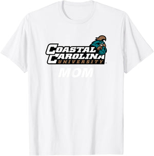 Coastal Carolina University CCU Mom T-Shirt - T-Shirt | White