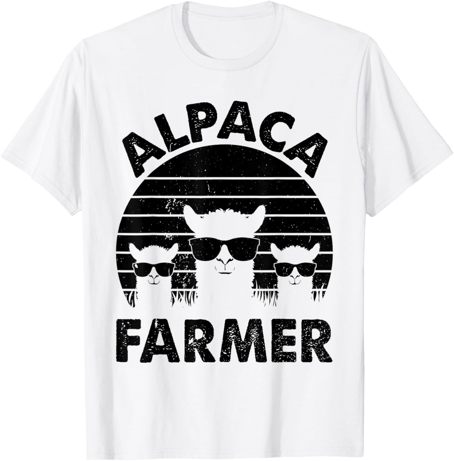 Funny Alpaca Farmer Llama Farmer Alpaca Farmer T-Shirt - T-Shirt | White
