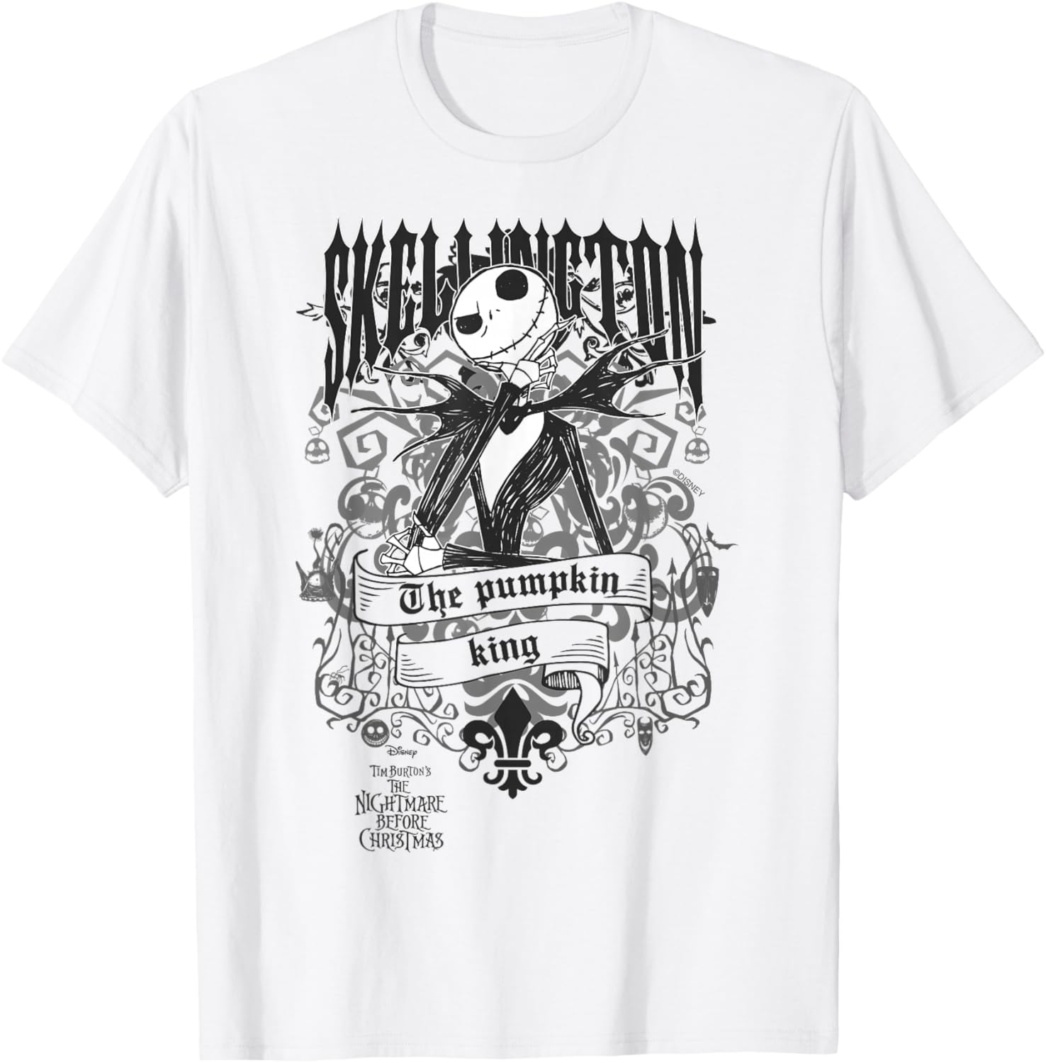 Disney The Nightmare Before Christmas The Pumpkin King T-Shirt - T-Shirt | White