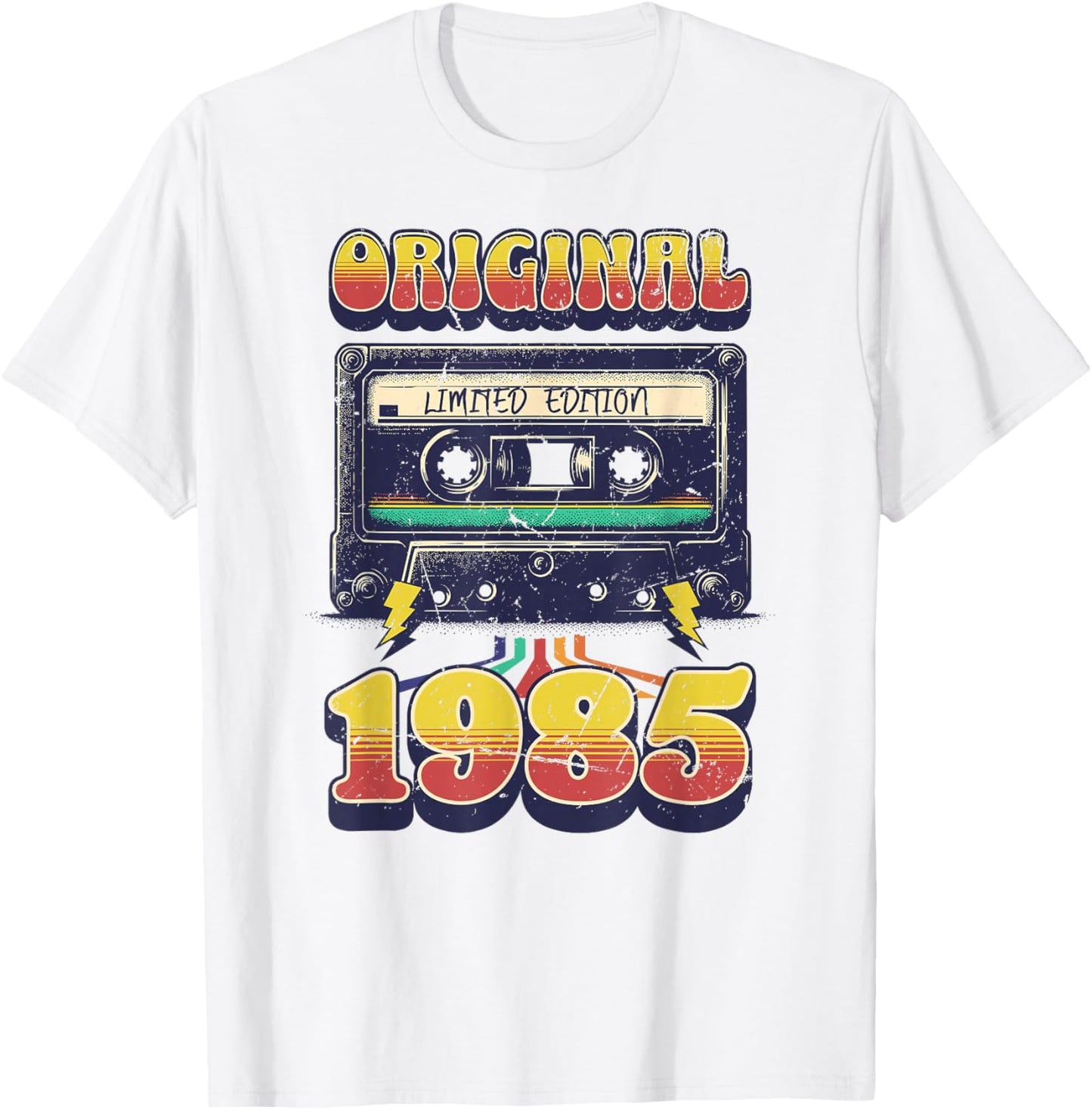 40th Birthday Retro Vintage 1985 Men Women T-Shirt - T-Shirt | White