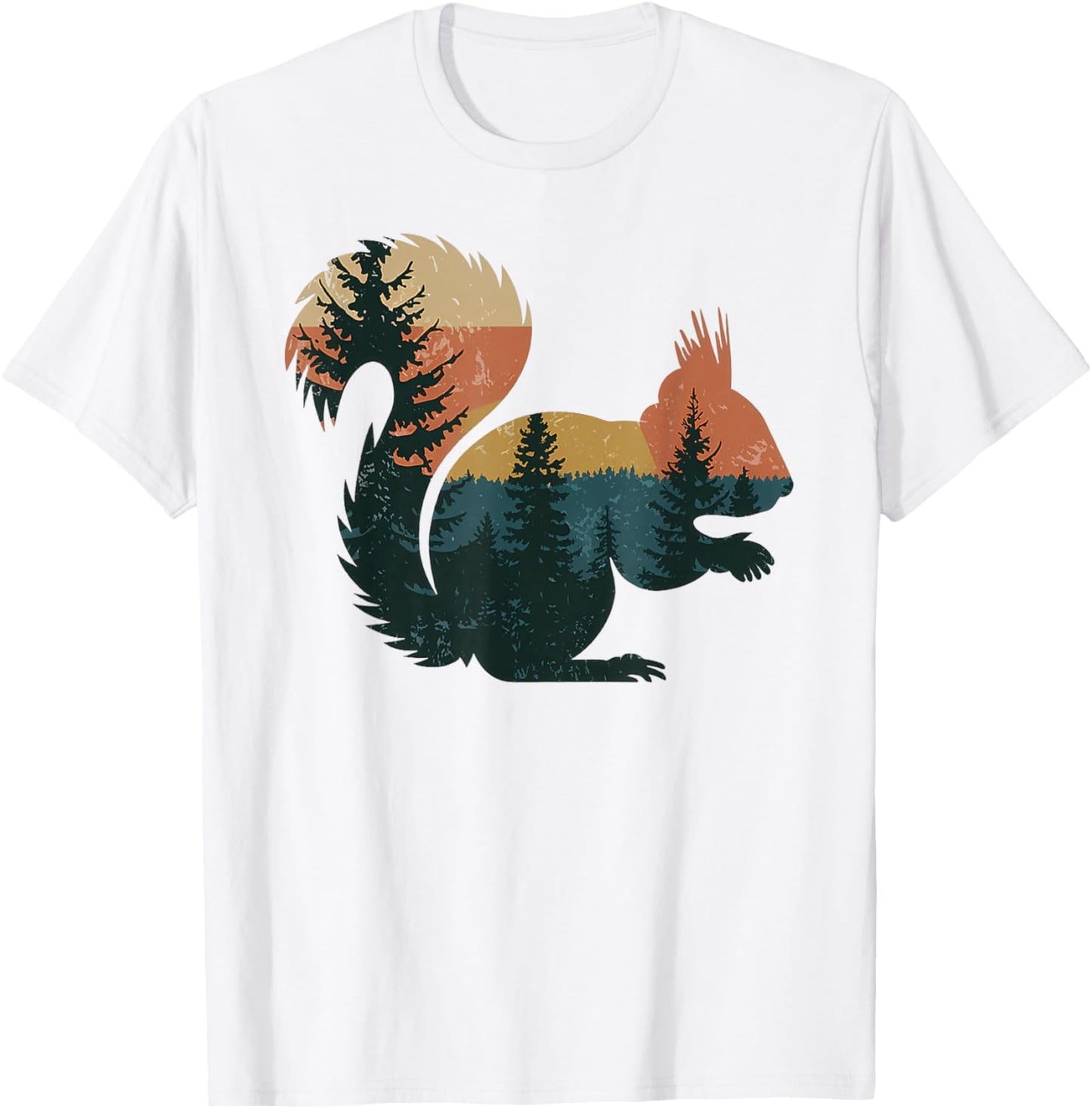 Squirrel Hunting Hiking Outdoor Camping Forest Men Women T-Shirt - T-Shirt | White