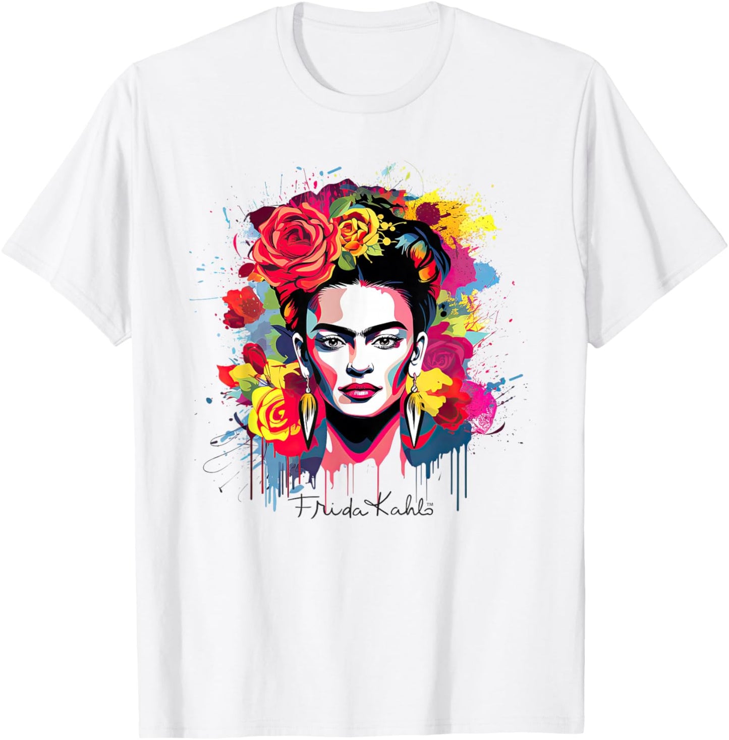 FridaTM x Frida Kahlo - Floral Expression T-Shirt - T-Shirt | White