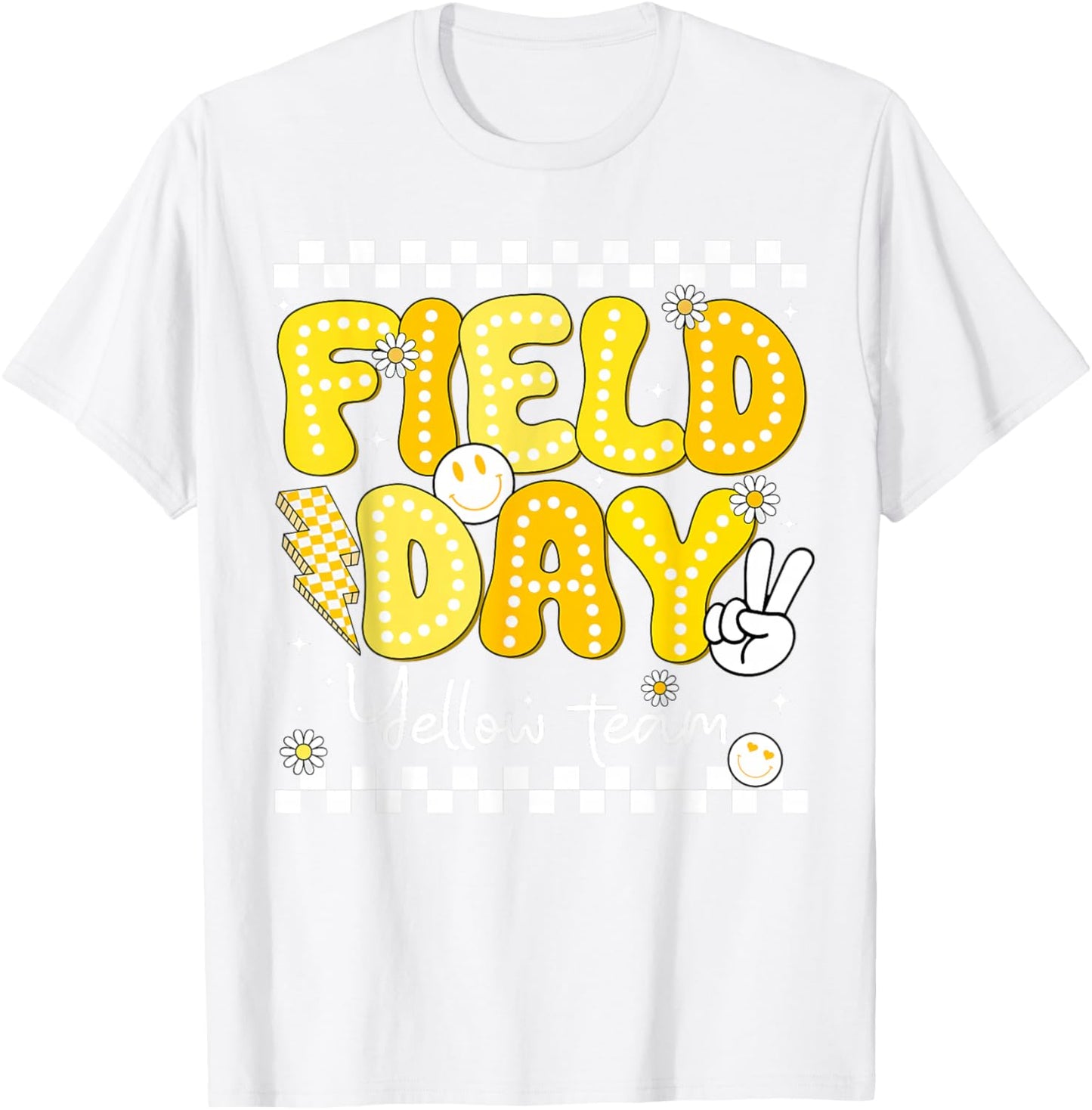 Field Day Yellow Team Let The Games Begin Fun Day Field Trip T-Shirt - T-Shirt | White