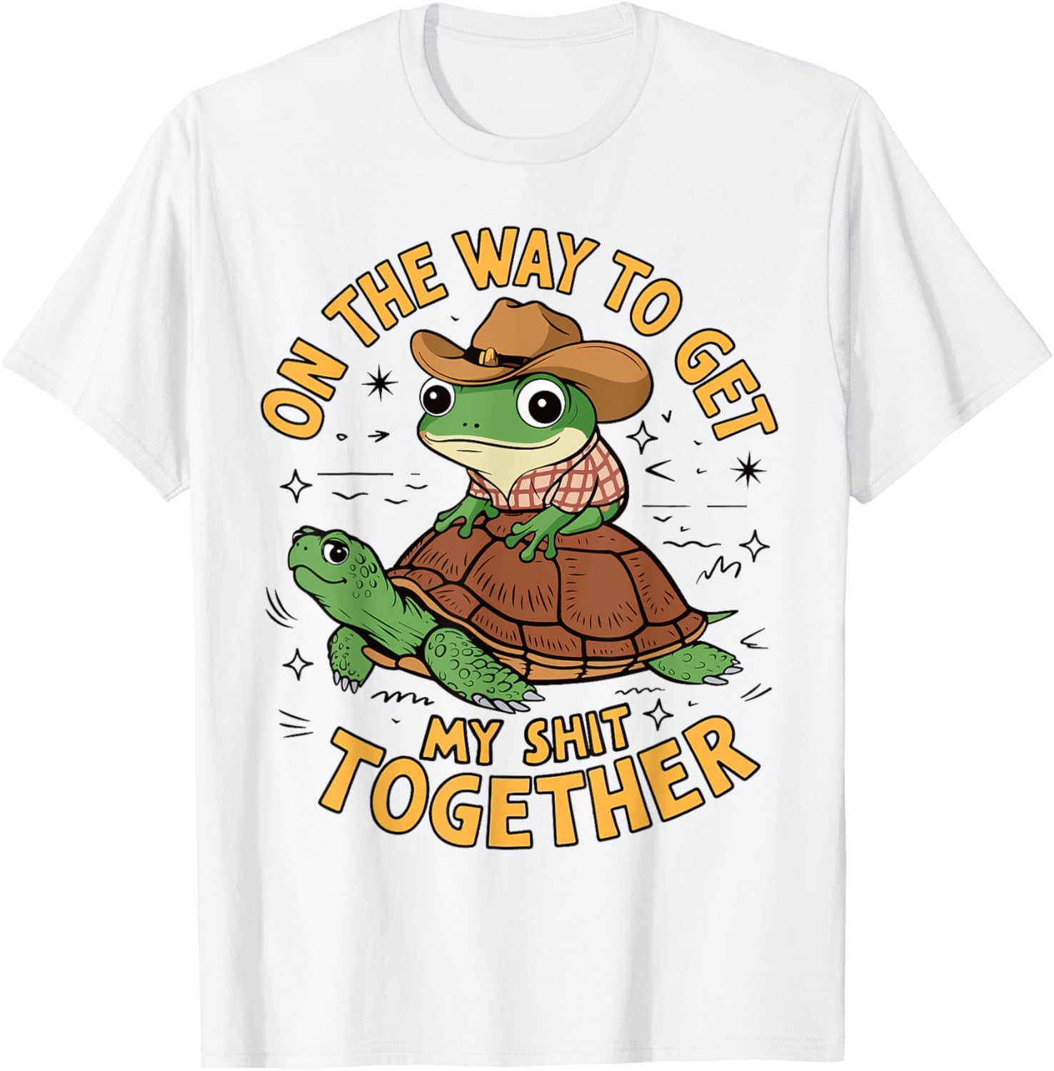 On The Way to Get My Shit Together T-Shirt - T-Shirt | White