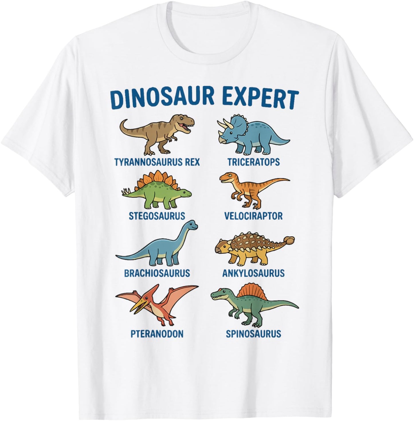Dinosaur Expert Ankylosaurus Fossil Paleontology T-Shirt - T-Shirt | White