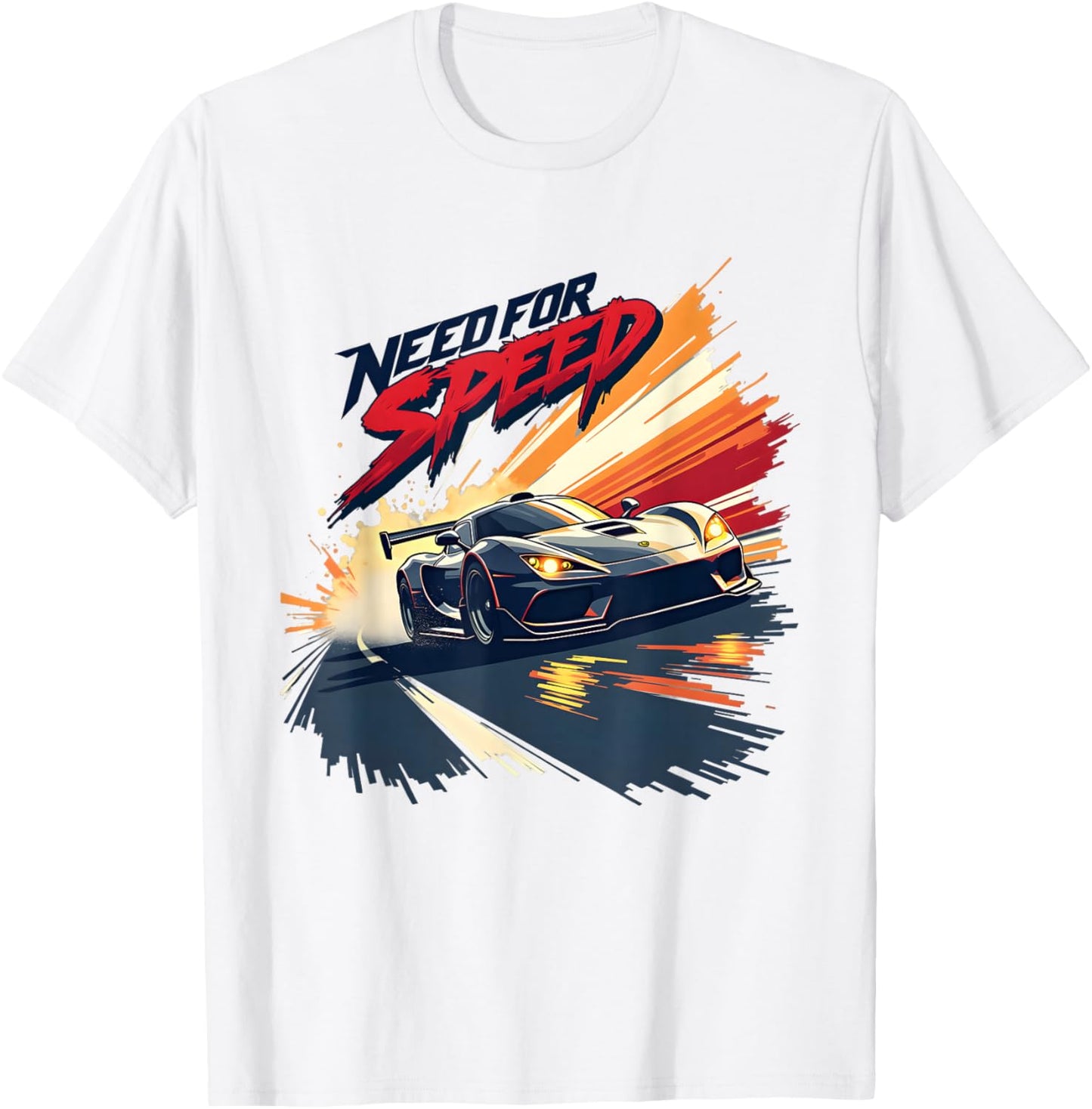 Need for Speed High-Octane Racing Graphic Design T-Shirt - T-Shirt | White