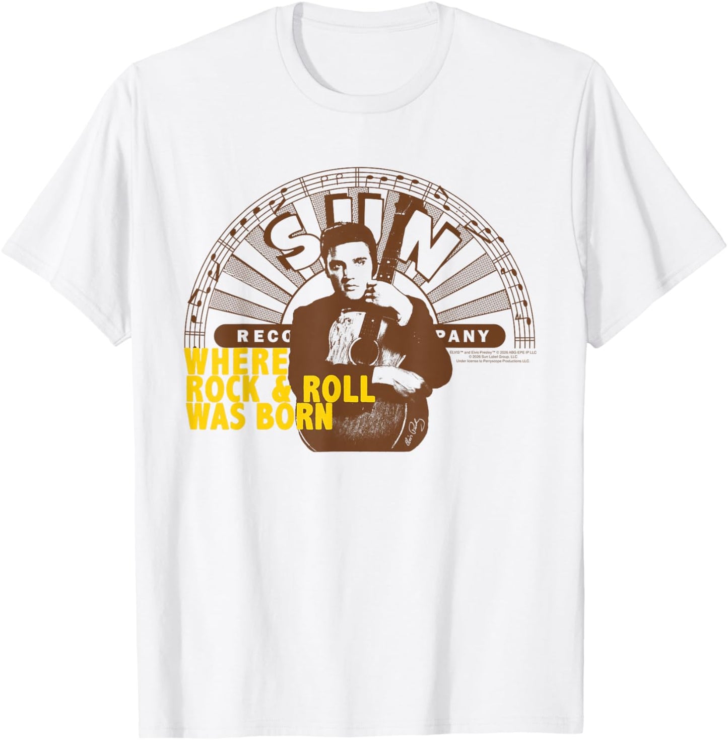 Offiziell Elvis Presley Where Rock and Roll was Born T-Shirt - T-Shirt | White