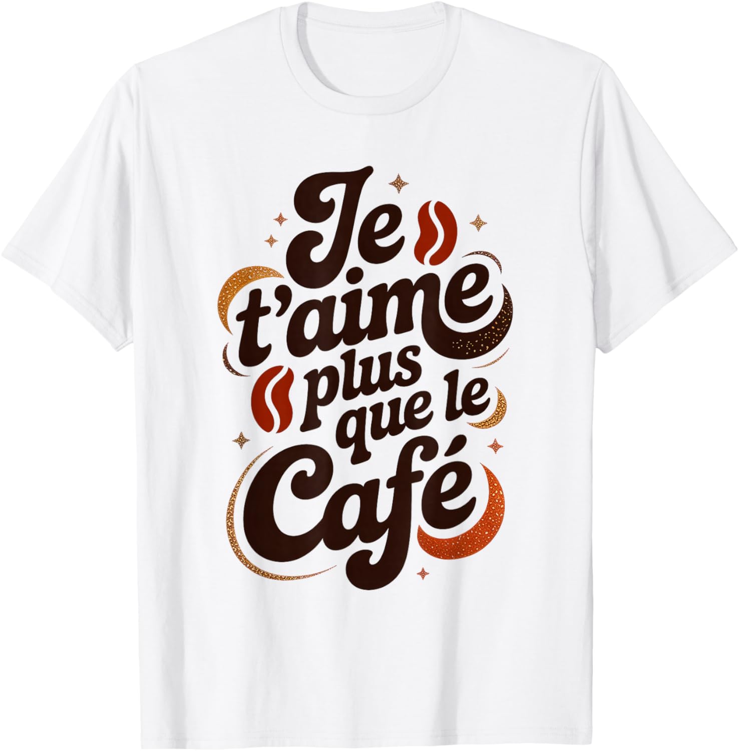 I Love You More Than Coffee Love Humour Valentine's Day T-Shirt - T-Shirt | White