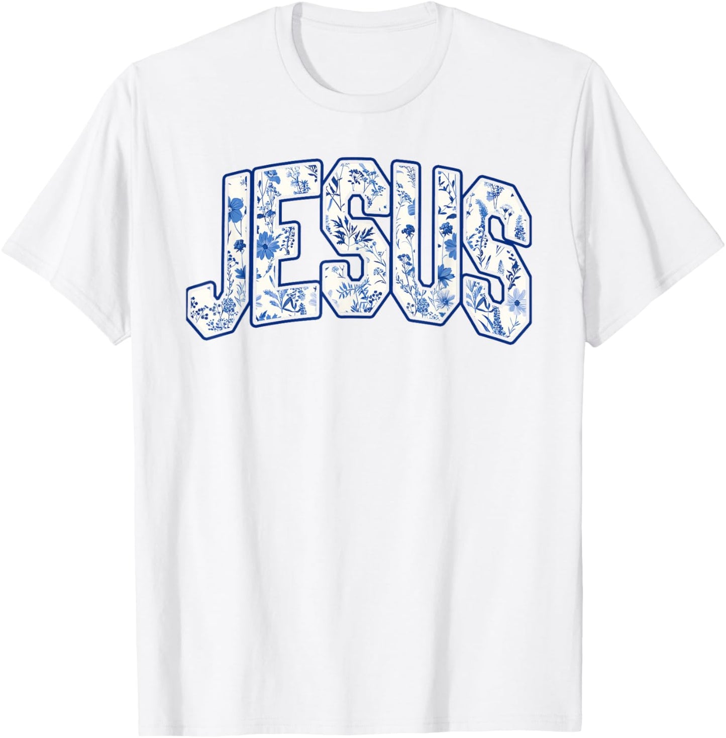 Christian Coquette Jesus Bow Bible Blue White Women Girls T-Shirt - T-Shirt | White