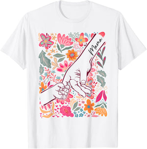 Mama Mom Life Mommy Funny Happy Mother's Day Wildflower T-Shirt - T-Shirt | White