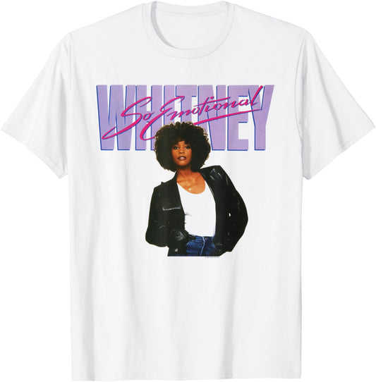 Officiel Official Whitney Houston So Emotional Iconic T-Shirt - T-Shirt | White