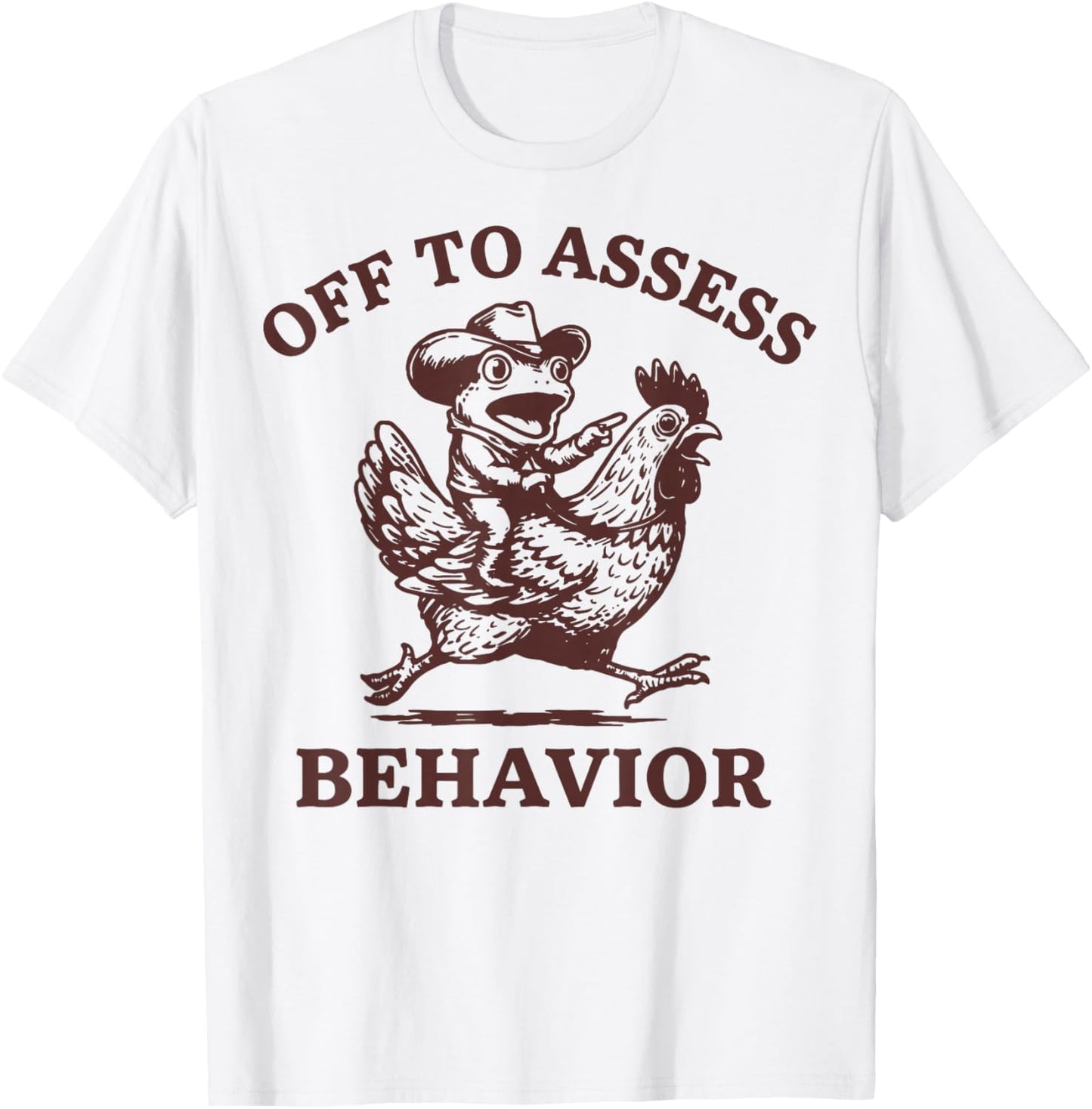 Off to Assess Behavior Frog T-Shirt - T-Shirt | White