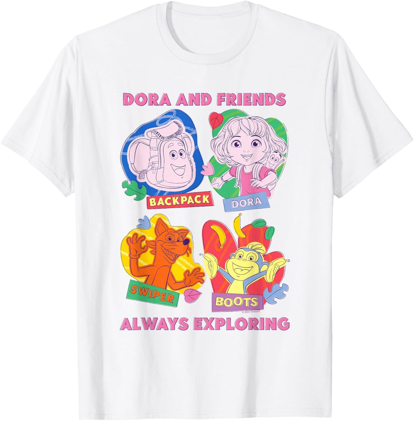 Dora (2024) Dora and Friends T-Shirt - T-Shirt | White