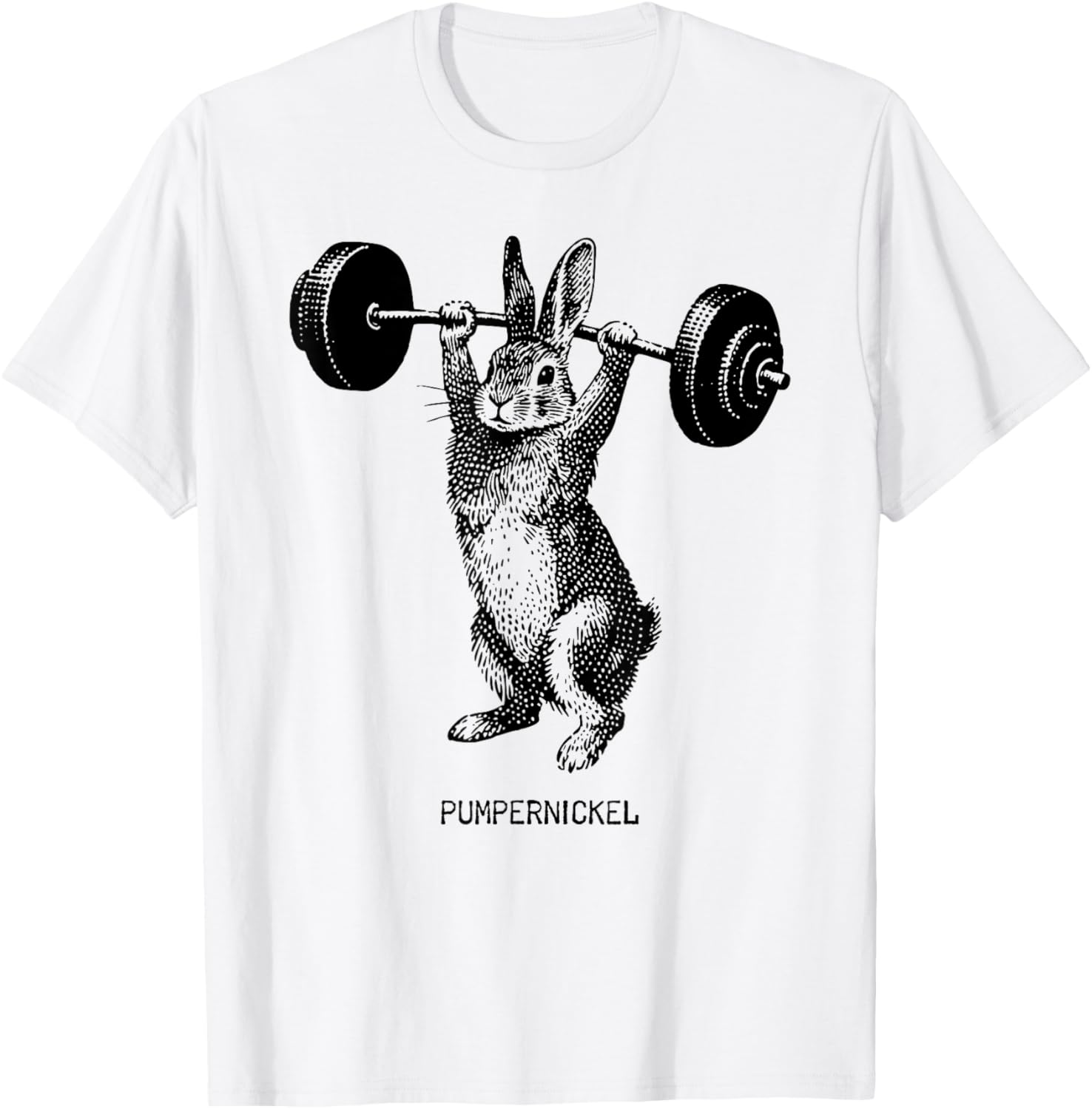 Osterhase Gewichtheben Pumpernickel Hase Gym Fitness T-Shirt - T-Shirt | White