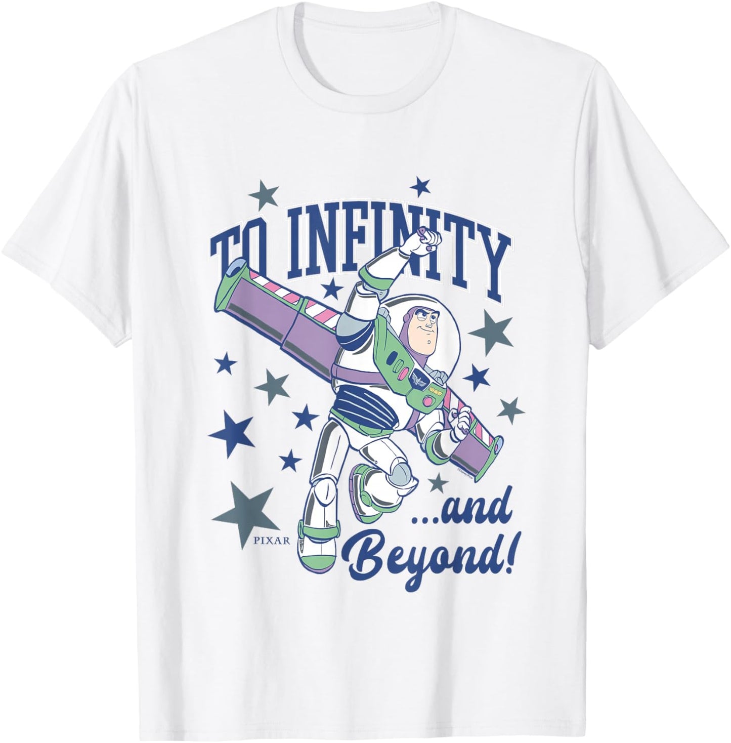 Disney Pixar Toy Story Buzz Lightyear to Infinity and Beyond T-Shirt - T-Shirt | White