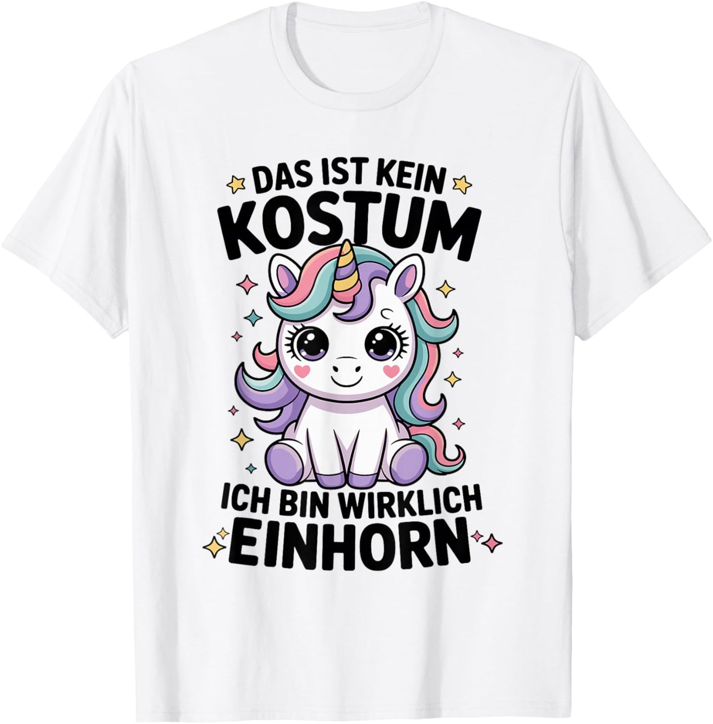 Karenval Women's Girls' Unicorn Funny T-Shirt - T-Shirt | White