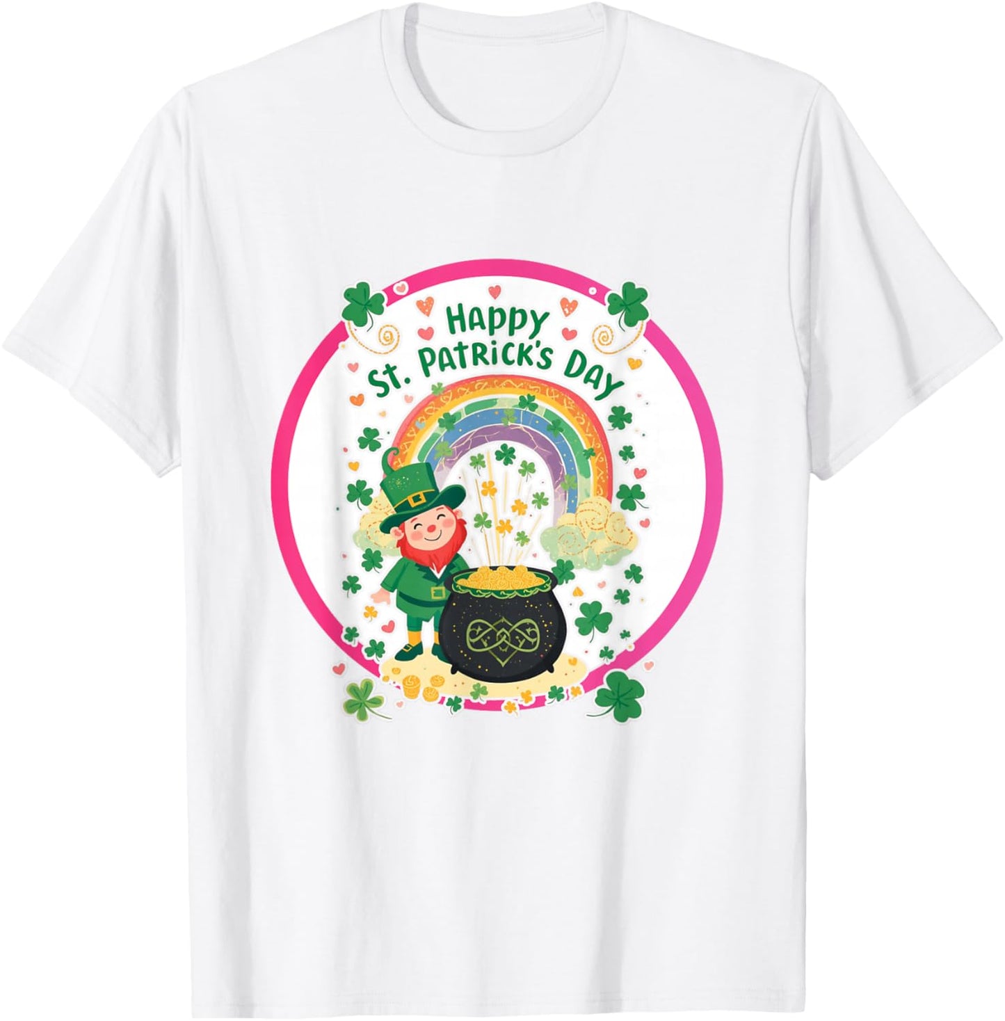 St. Patrick's Day Cute Irish Graphic T-Shirt - T-Shirt | White