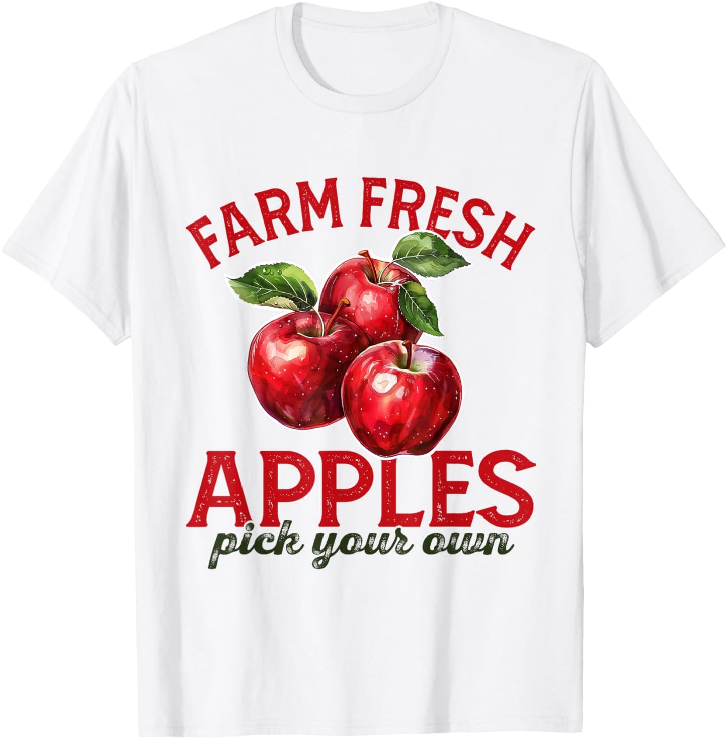 Apple Picking Farm Fresh Apples Farmer Apple Orchard Harvest T-Shirt - T-Shirt | White