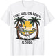 Vintage Fort Walton Beach Florida Palms FL Sunset Funny Men Women T-Shirt - T-Shirt | White
