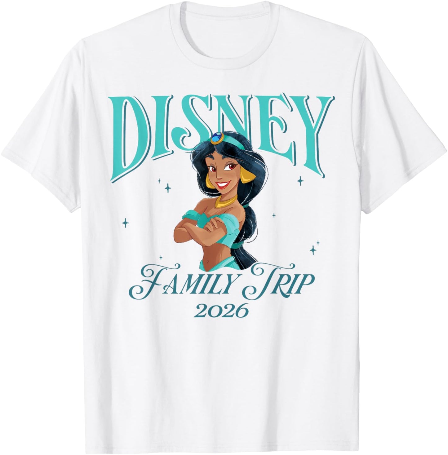 Disney Aladdin Princess Jasmine Disney Family Trip 2026 T-Shirt - T-Shirt | White