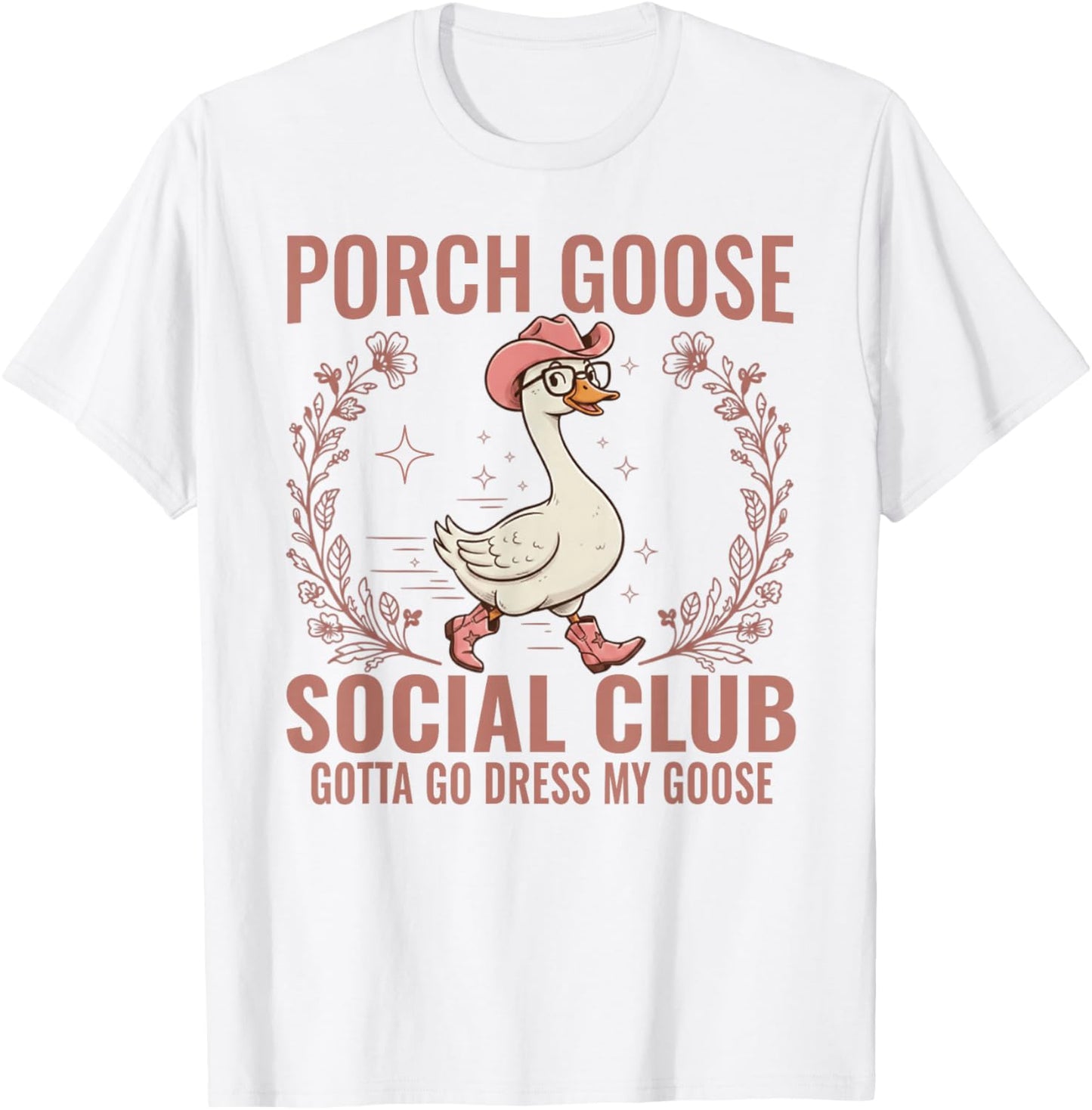 Porch Goose Social Club Gotta Go Dress My Goose Lover T-Shirt - T-Shirt | White