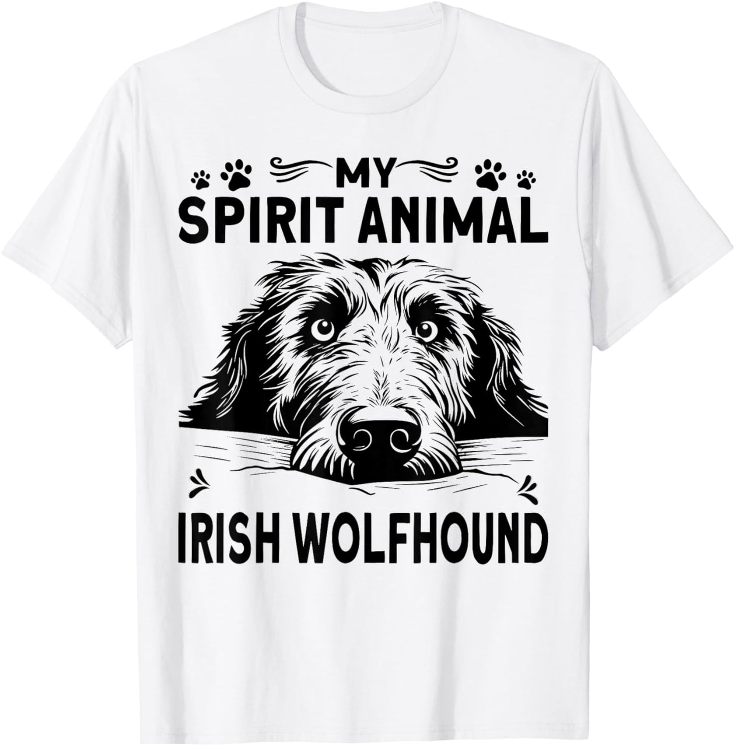 Irish Dog Greyhound Clothes Ireland Irish Wolfhound T-Shirt - T-Shirt | White