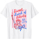 Sweet Land of Liberty Est 1776 Coquette Bow USA 4th of July T-Shirt - T-Shirt | White