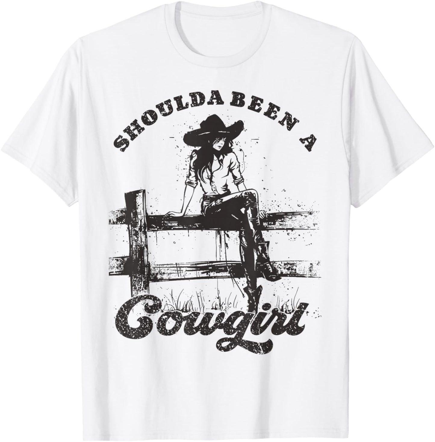 Should a Been Cowgirl Retro Western Retro Vintage T-Shirt - T-Shirt | White