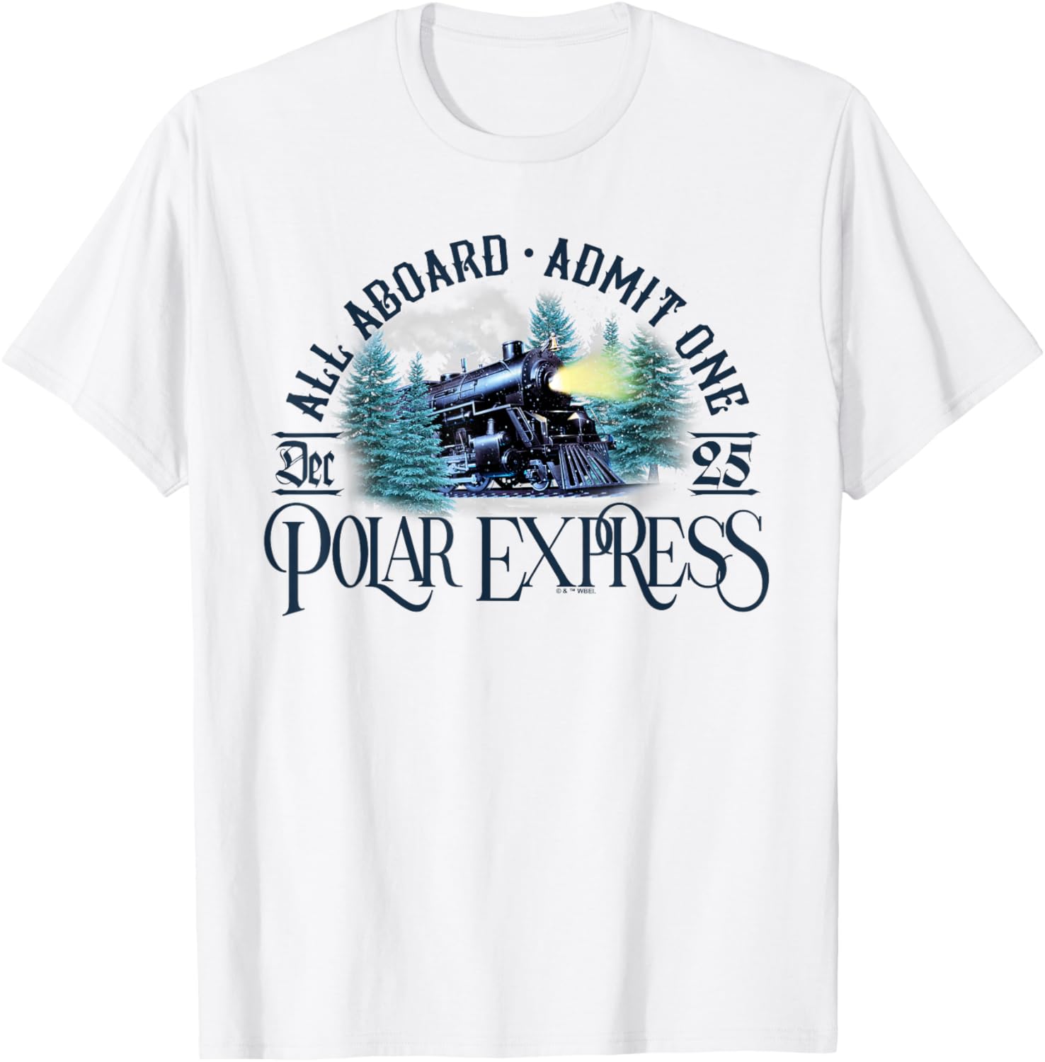 The Polar Express All Aboard T-Shirt - T-Shirt | White