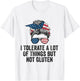 I Tolerate A Lot Of Things But Not Gluten Funny Gluten Free T-Shirt - T-Shirt | White