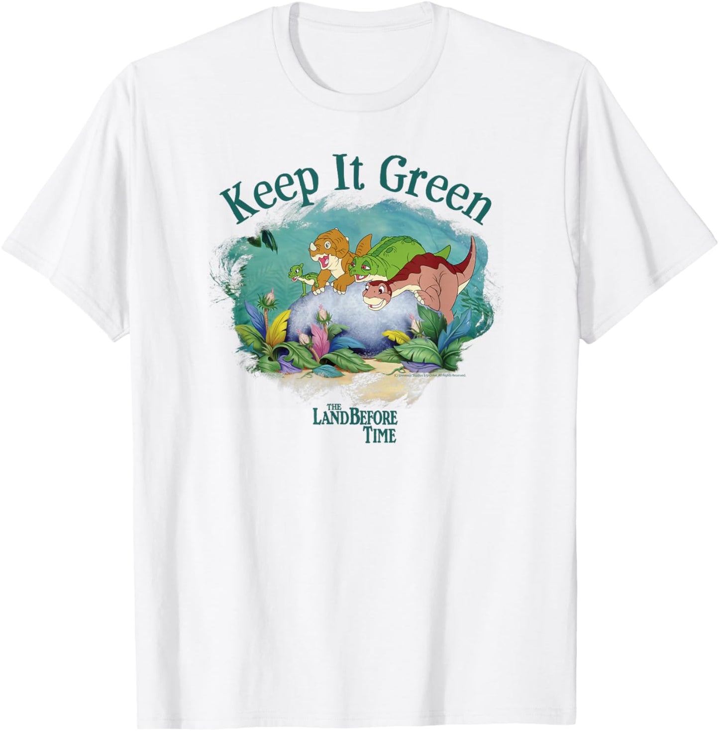 The Land Before Time Keep it Green T-Shirt - T-Shirt | White