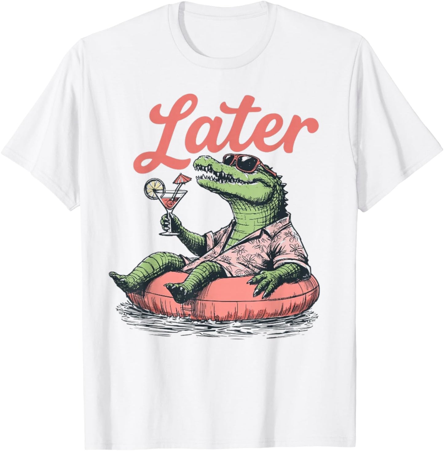 See You Later Teacher Summer Alligator Last Day of School T-Shirt - T-Shirt | White