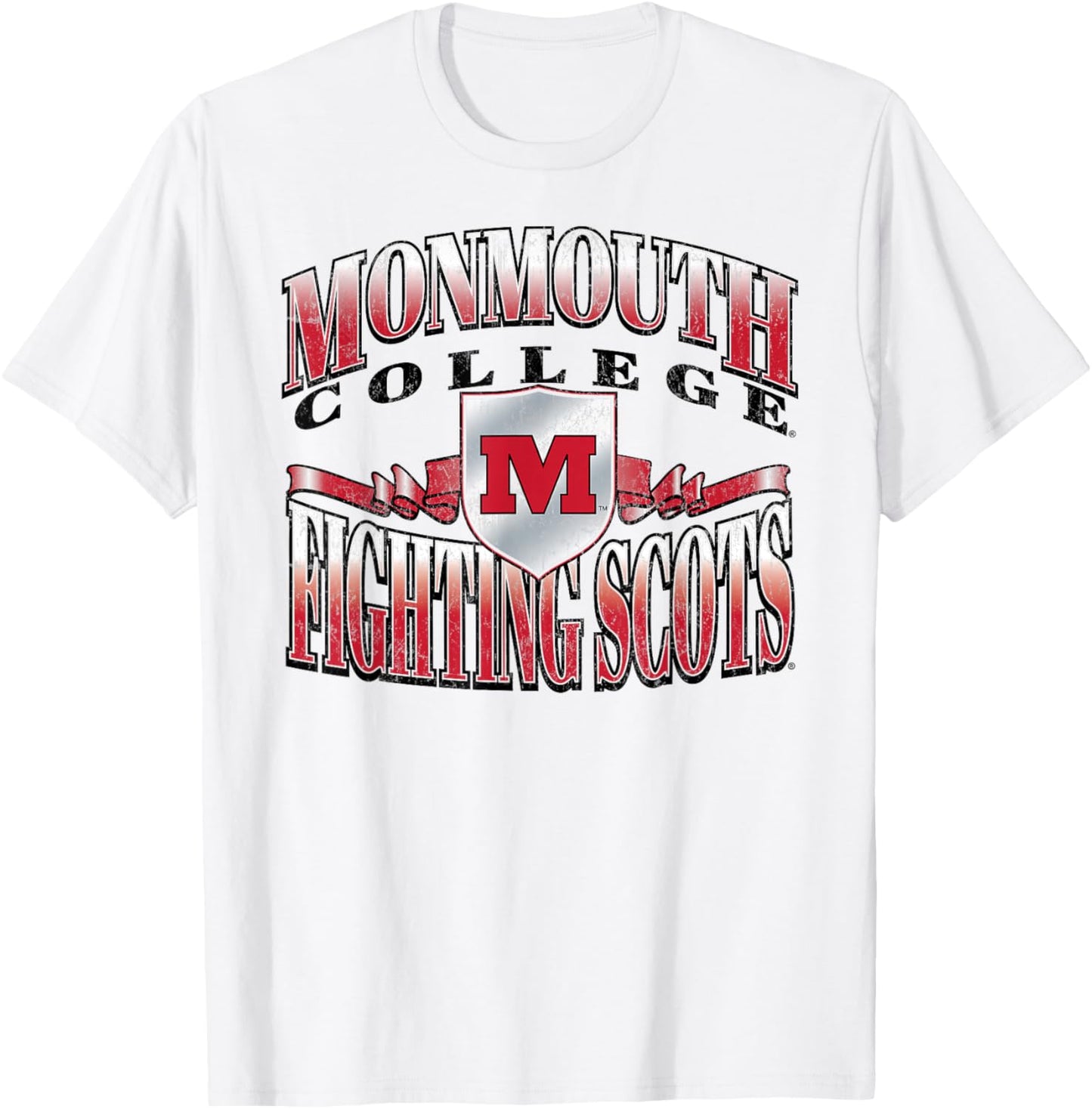 Monmouth College Fighting Scots Retro Class White T-Shirt - T-Shirt | White
