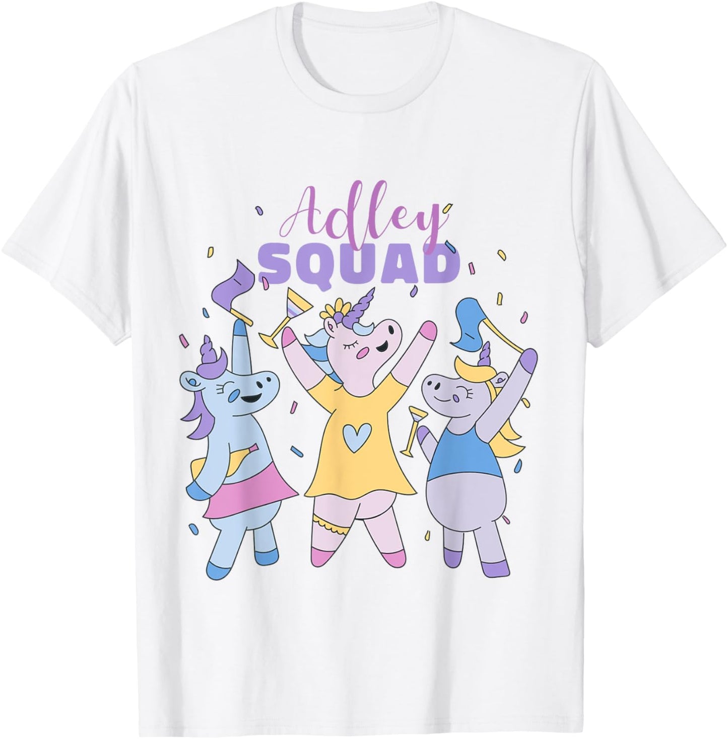 Adley Merch Unicorn Design T-Shirt - T-Shirt | White