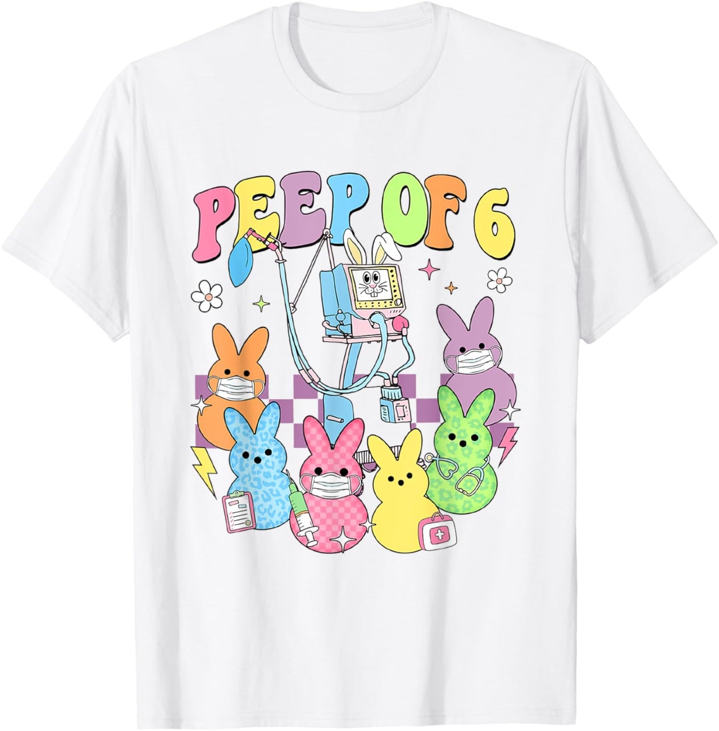 Nurse Respiratory Therapist Easter Ventilator RT RRT ICU T-Shirt - T-Shirt | White