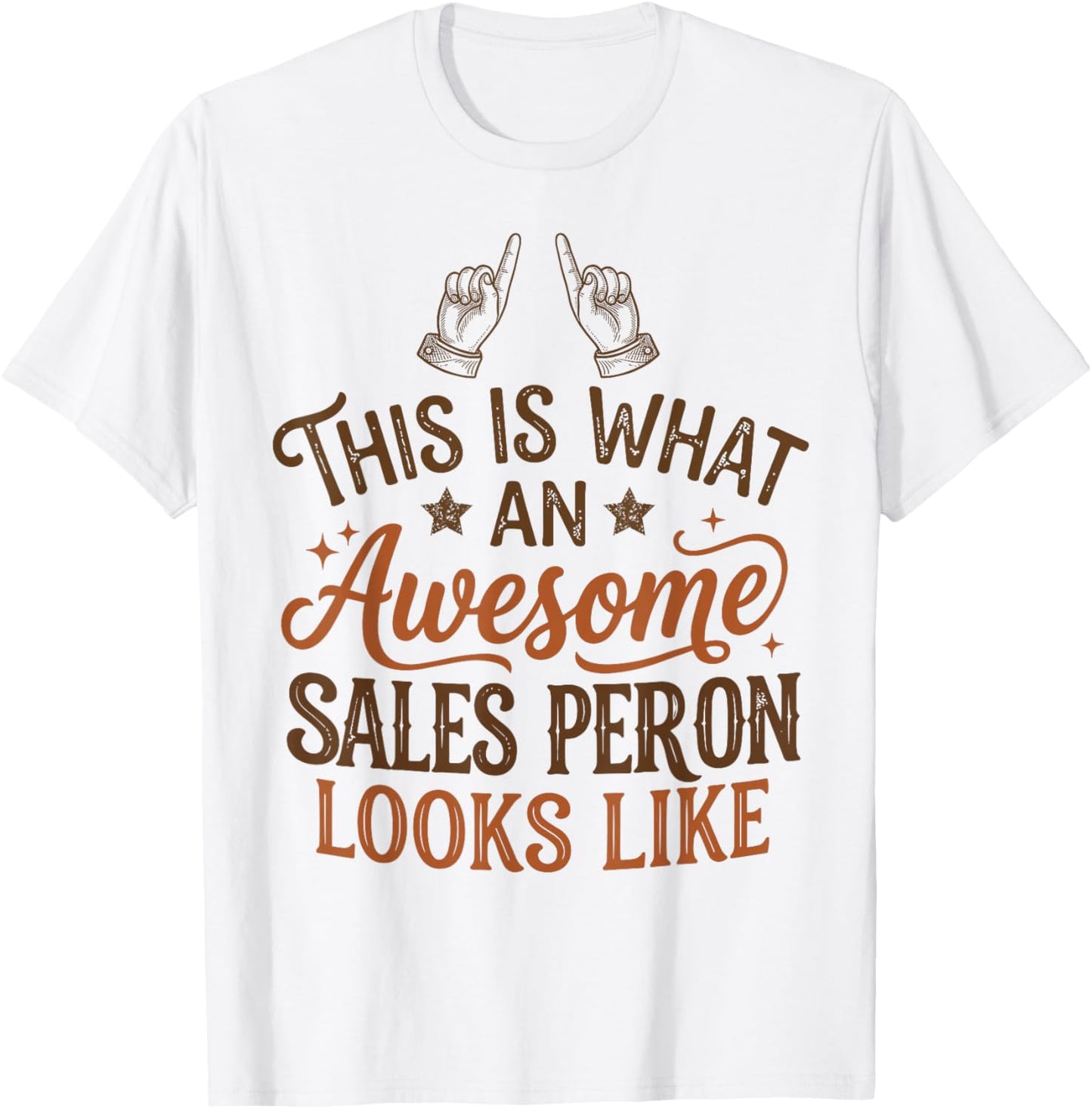 This is What an Awesome Salesperson Looks Like Funny T-Shirt - T-Shirt | White