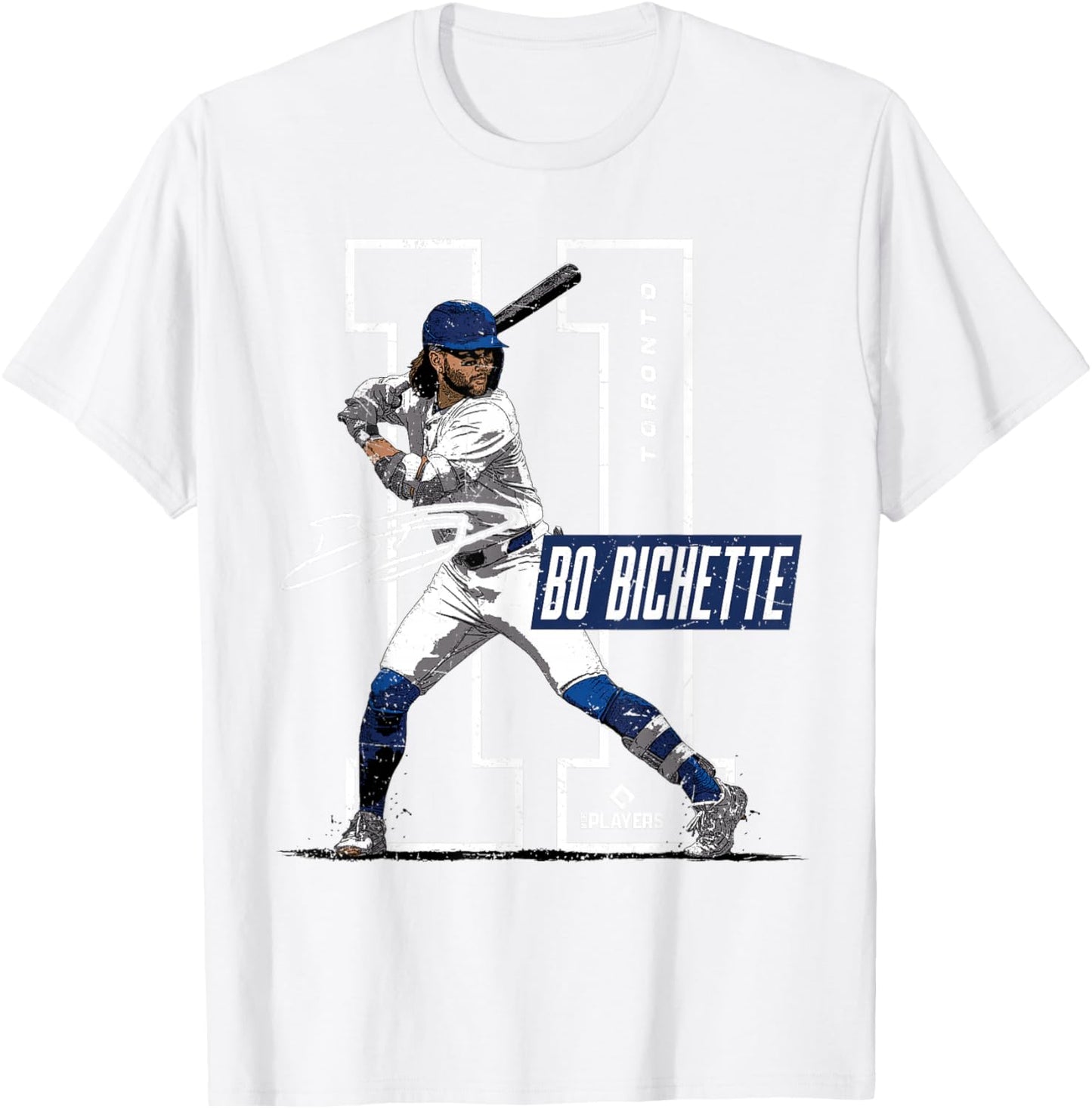 License Champs | Bo Bichette Toronto Blue -Kids Baseball Fan T-Shirt - T-Shirt | White